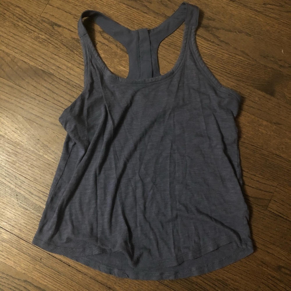 Banana Republic zipper racer back tank top